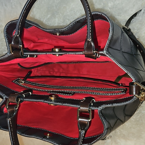 Dooney & Bourke BRENNA Croc Handbag - Picture 7 of 12